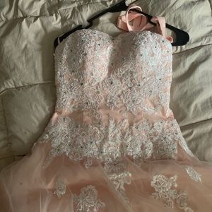 Peach Ballgown